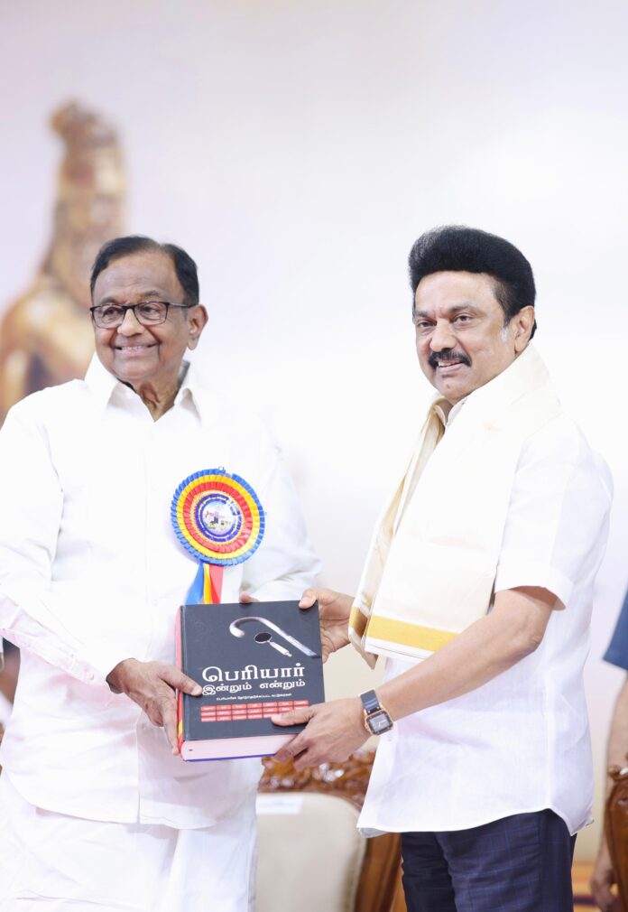 Stalin greets P Chidambaram on his birthday