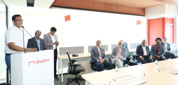 Tamil Nadu Minister for Industries T.R.B. Rajaa speaking at the even