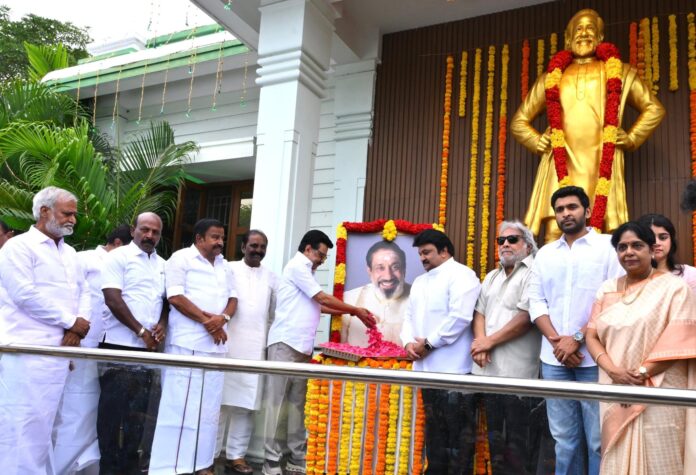TN Chief Minister M K Stalin pays tributes to late actor Sivaji Ganesan