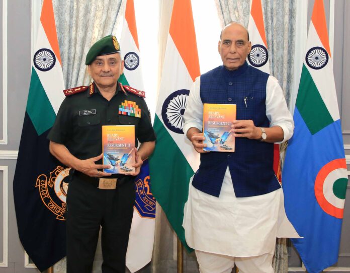 Rajnath Singh releases a book titled ‘Ready, Relevant and Resurgent II: Shaping a Future Ready Force’